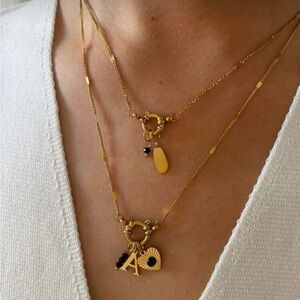 Initial 'A' Necklace with Sunburst M658